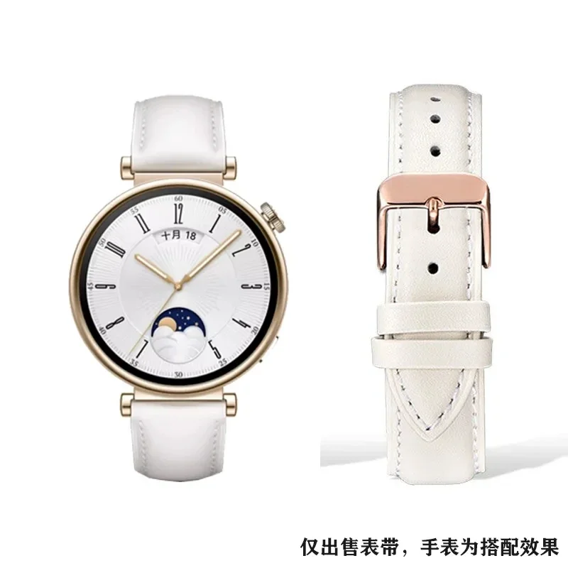 18Mm Lederen Band Voor Huawei Horloge Gt4 41Mm Horlogeband Mode Armband