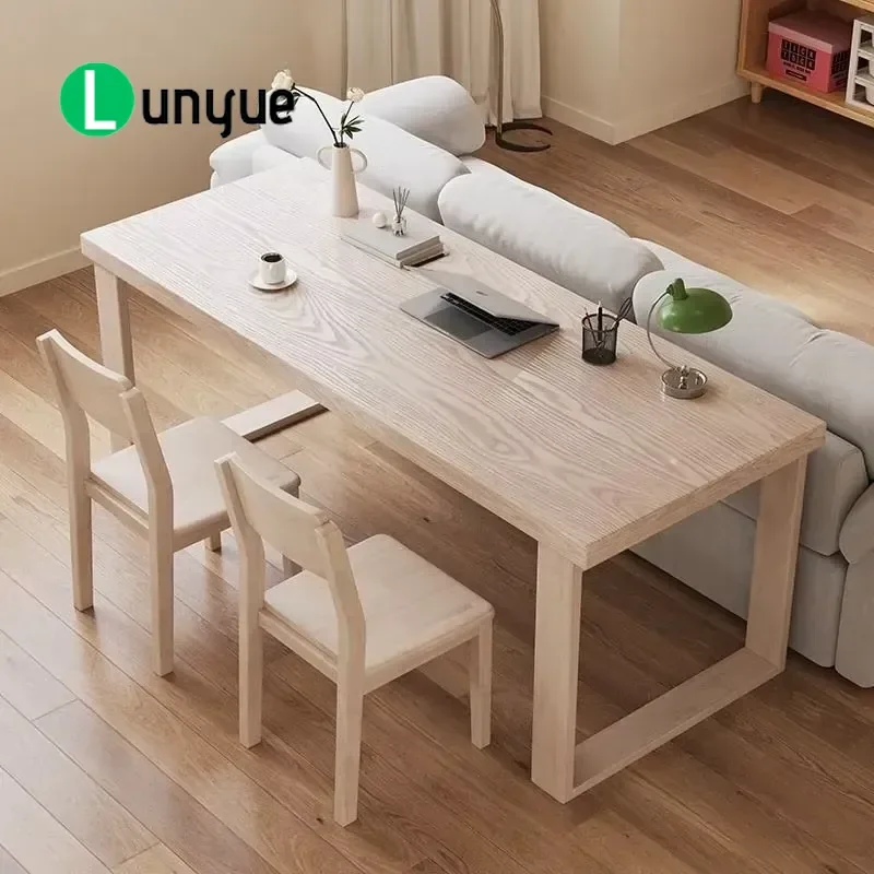 Solid Oak Medieval Sled Base Table Durable Eco-Friendly Modern Design for Commercial Home Bedroom Multipurpose Furniture