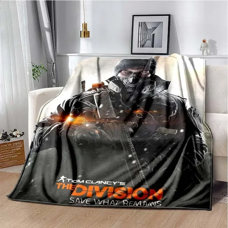 3D The Division 2 Flannel Blanket Gamers Soft Warm Plush Throw Blanket for Bedroom Living Room Sofa Bed Picnic Blanket Boys Gift view 5