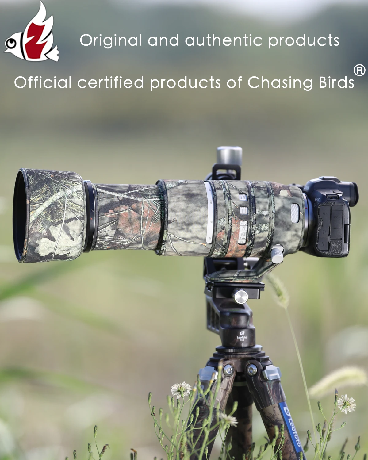 

CHASING BIRDS camouflage lens coat for CANON RF 100 500 mm F4.5-7.1 L IS USM waterproof and rainproof lens protective cover