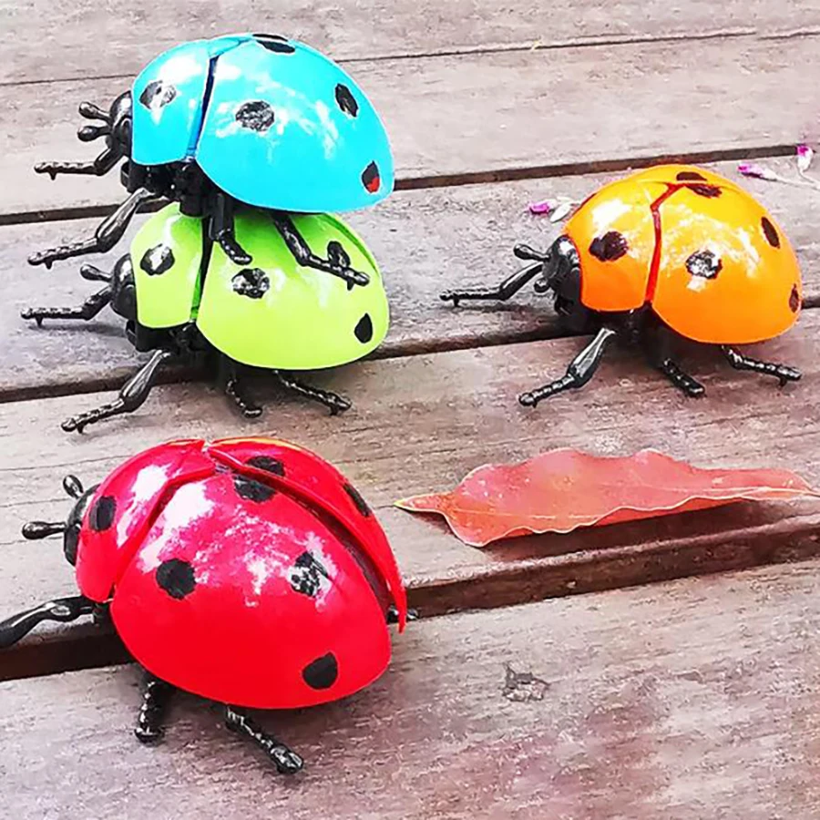 لعبة أطفال خنفساء ملفوفة بسبعة نقاط/خنفساء مقلدة سلحفاة ذهبية يتمايل الخنفساء/لعبة معرفية للأطفال