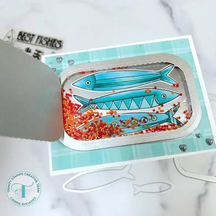 Sardine Surprise Metal Cut dies and Stamps for DIY Scrapbooking Photo Album Embossing Decorative Paper Cards