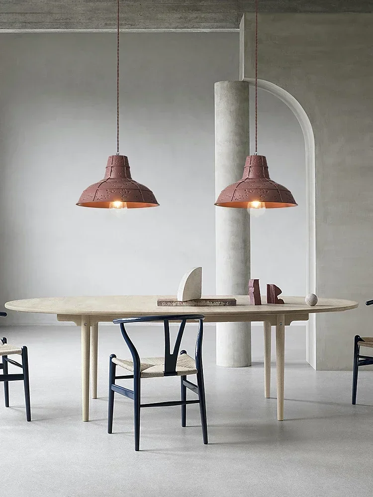 Retro Designer Wabi Sabi Restaurant LED Pendant Light Dining Table Bar Suspend Lamp Creative Bedroom