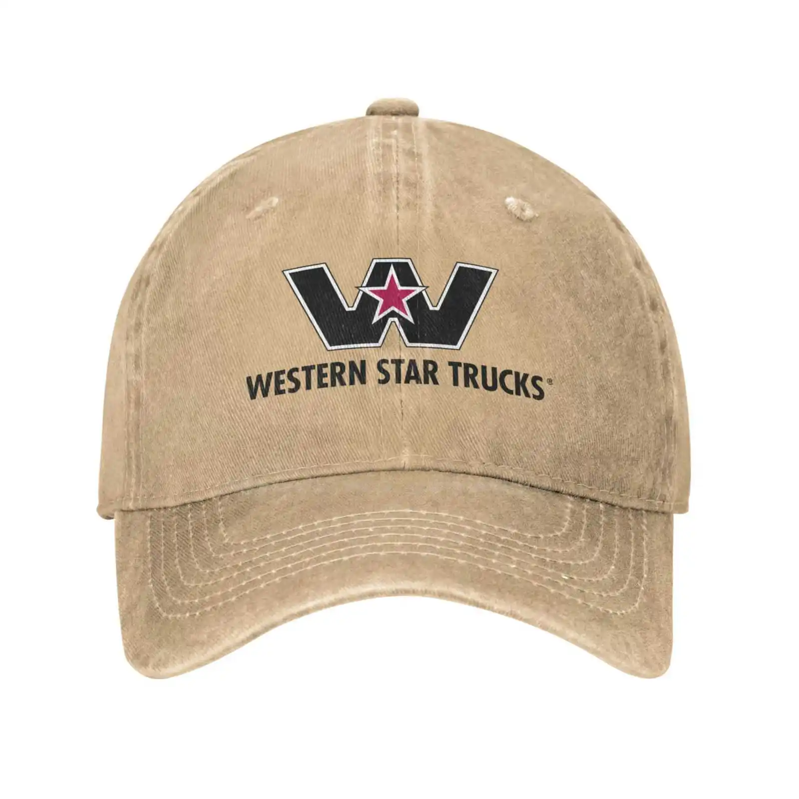 Western Star Trucks Logo Print Graphic Casual Denim cap Knitted hat Baseball cap