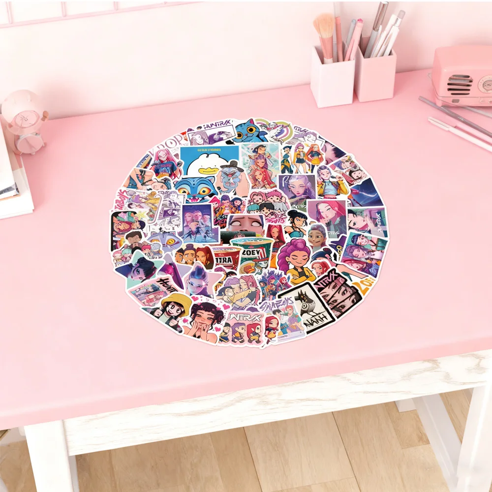 당신이 선택할 수 있는 다양한 스타일 60개의 Kpop 악마 퇴치자 스티커 DIY 스티커 스크랩북 방수 스티커 어린이 선물
