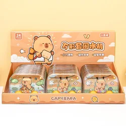 2Pcs/Set Capybara Cartoon Water Game Machine Childhood Classic Water Ring Toss Toys Party Handheld Water Games for Kids Adults
