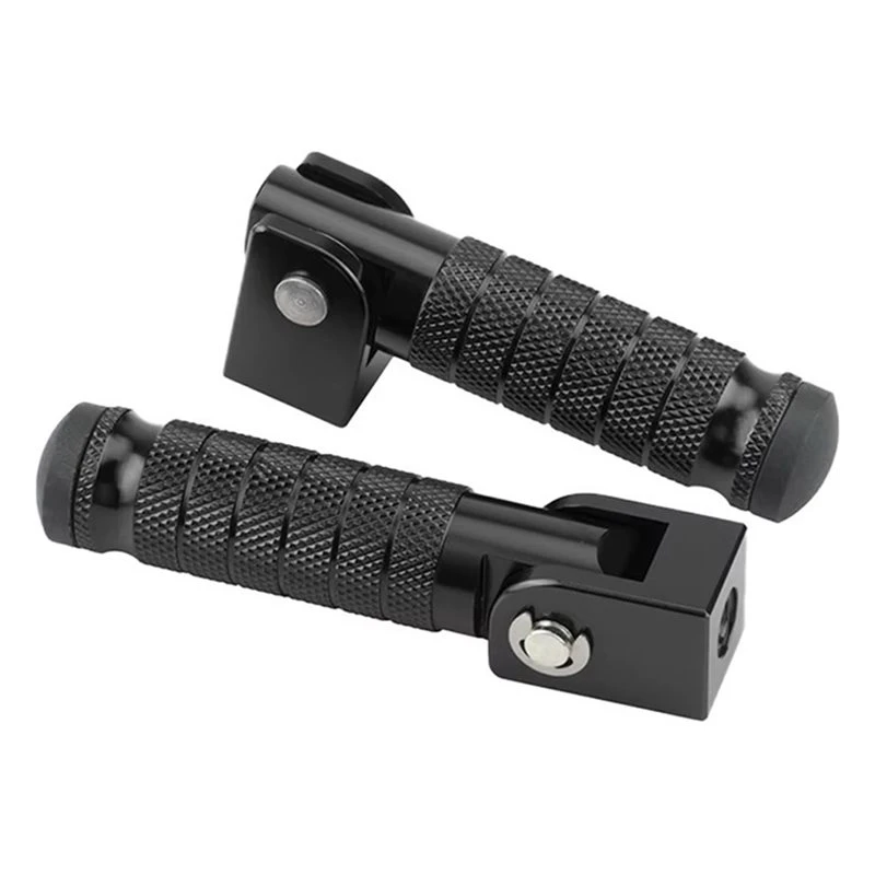 DT42-M8 Screw Motorcycle Rear Footrest Pedal Foldable Aluminum Alloy Back Footpegs For E-Bike Scooter Bike Modified Accessories