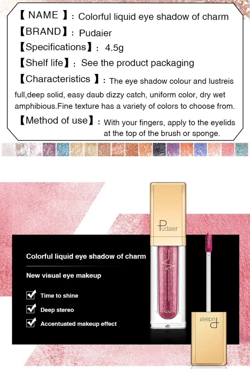 NICEFACE Phấn Mắt Sắc Tố Gel Làm Đẹp Trang Điểm Lắc Chân Nữ Kem Mỹ Phẩm Chống Thấm Nước Bền Đen Xanh Phấn Mắt Kem