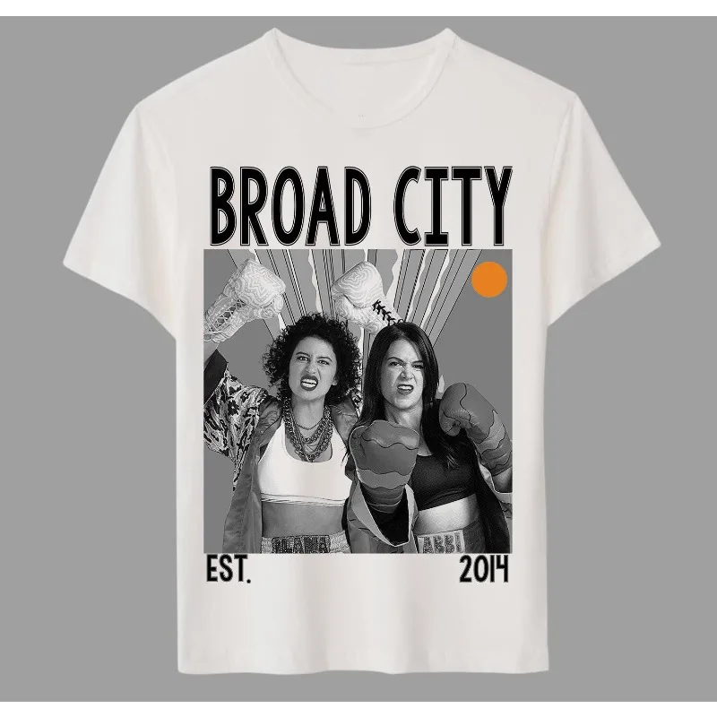 Broad City TV Series American TV T-shirt Summer Unisex Loose and Breathable Cotton T-shirt Top