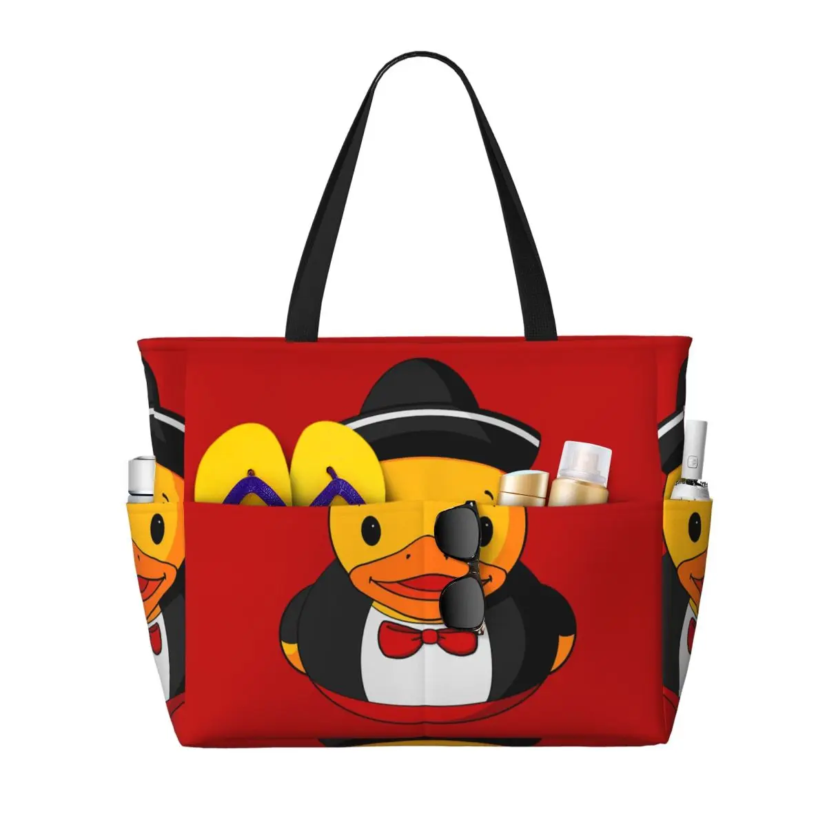

Mariachi Rubber Duck Beach Tote Bag Sport Gym Yoga Duffle Large Tote Bag Women Travel Bag Fitness bag