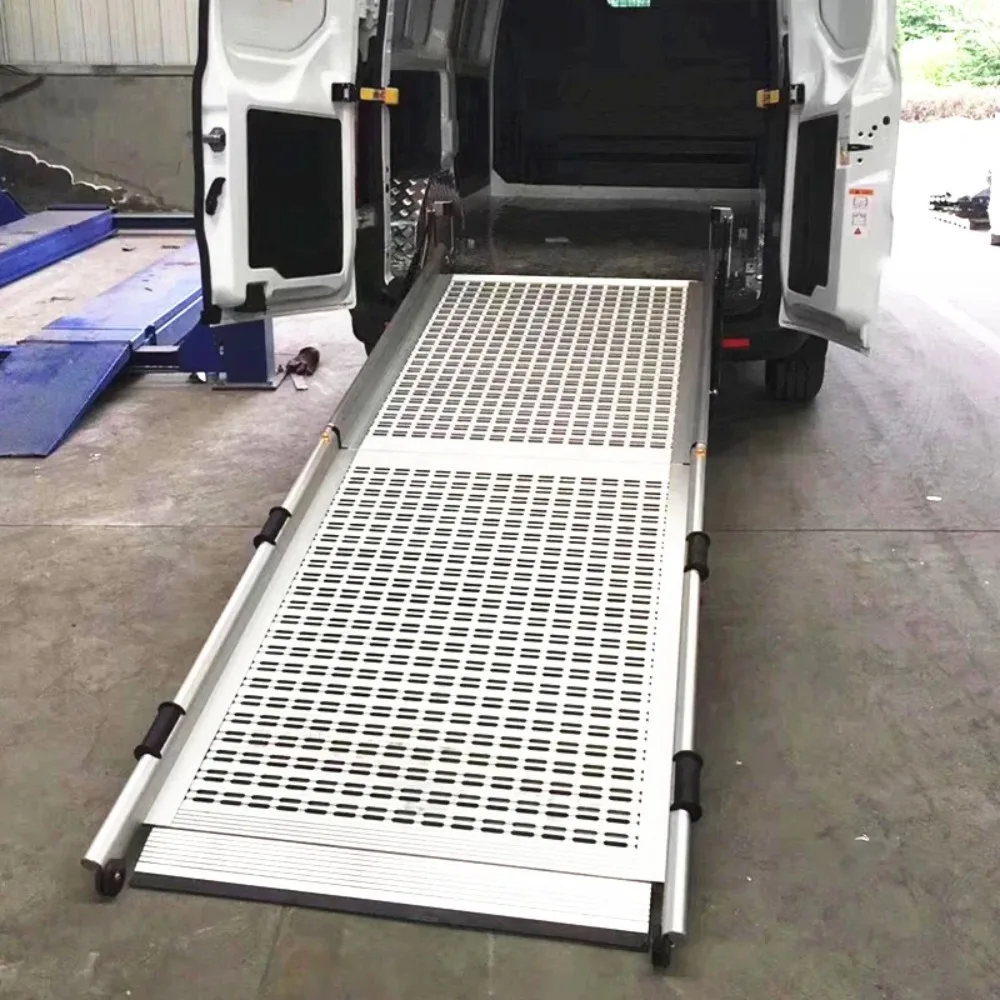 

Manual Folding Car Motorcycle Wheelchair Ramp for Van Minivan