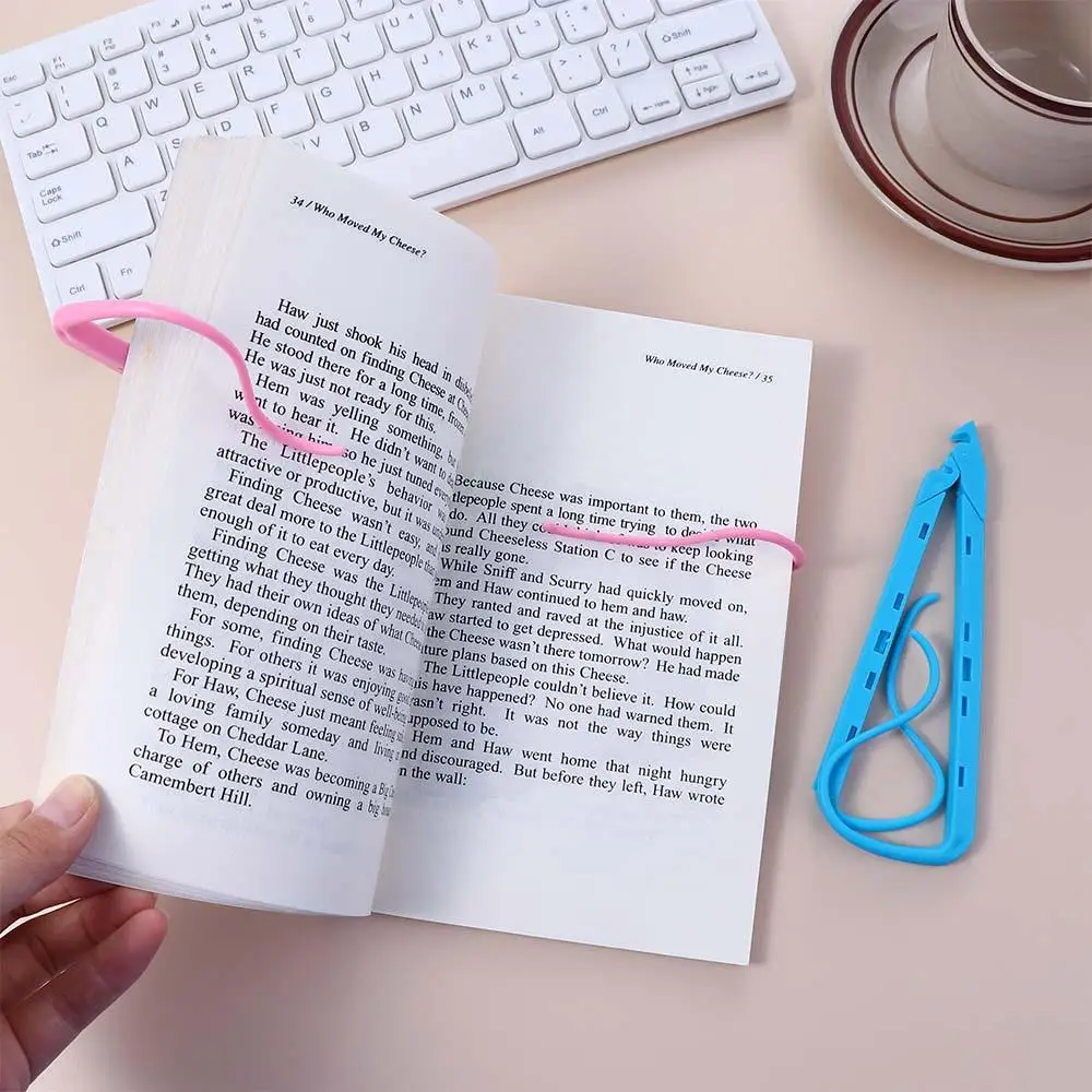 

Pink Blue Organizer Adjustable Clamp Hand Free Reader Tool Bookends Book Reading Support Clip Reading Bracket Book Holder