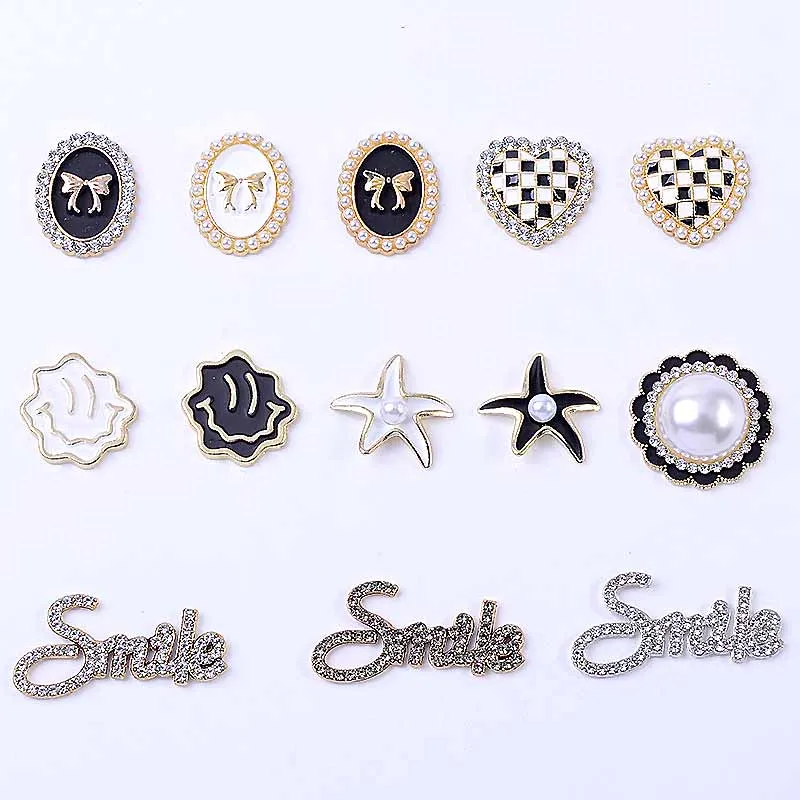 Fashion 5pcs Crystal Rhinestone Button DIY Decoration Jewelry Accessories For Sewing Craft Handmake Wedding Decro Flat Scrapbook