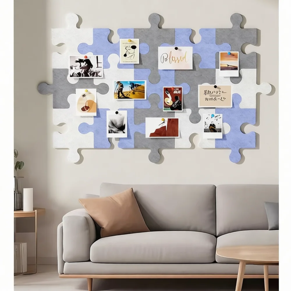 3D Felt Acoustic Board Self Adhesive Wall Decoration Sticker For Office Memo Photo Display Noise Reduction Home Decor Tiles