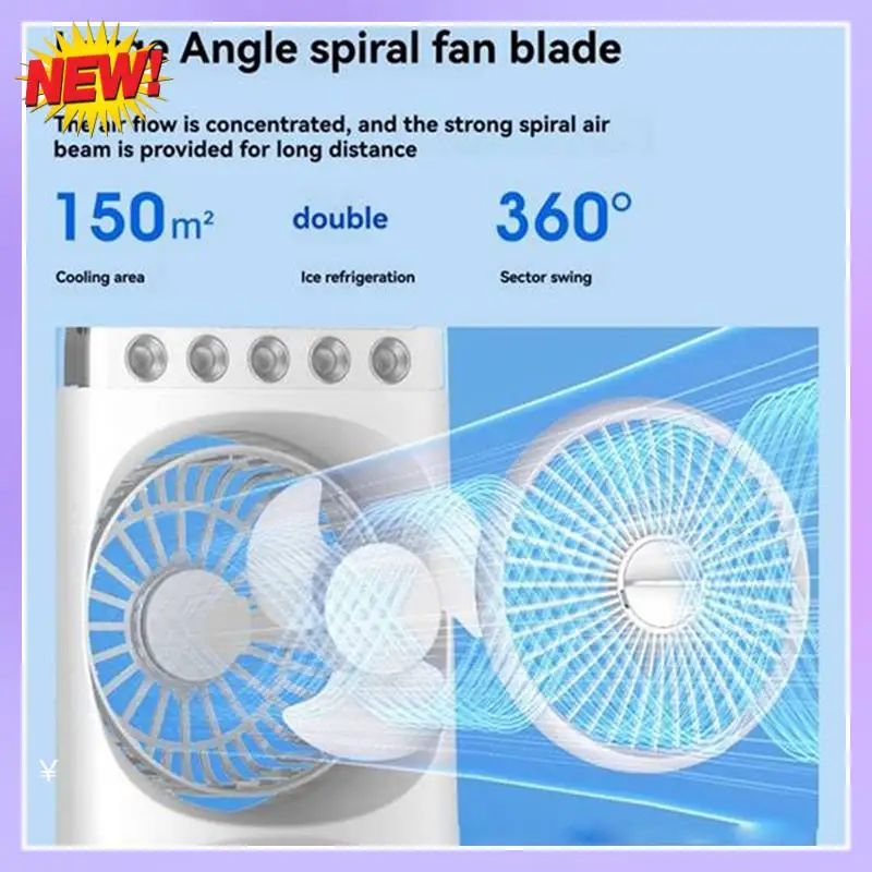 

T24C Five-Hole Dual Fan Humidification Plug-In Multi-Position Color Light Large Capacity Dormitory Plug-In Model