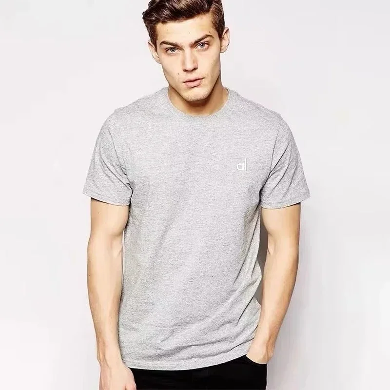2025 صيف جديد الأكثر مبيعا الساخن القطن تي شيرت سليم عادية الرجال الجولة الرقبة بلون قصيرة الأكمام قاعدة قميص #3