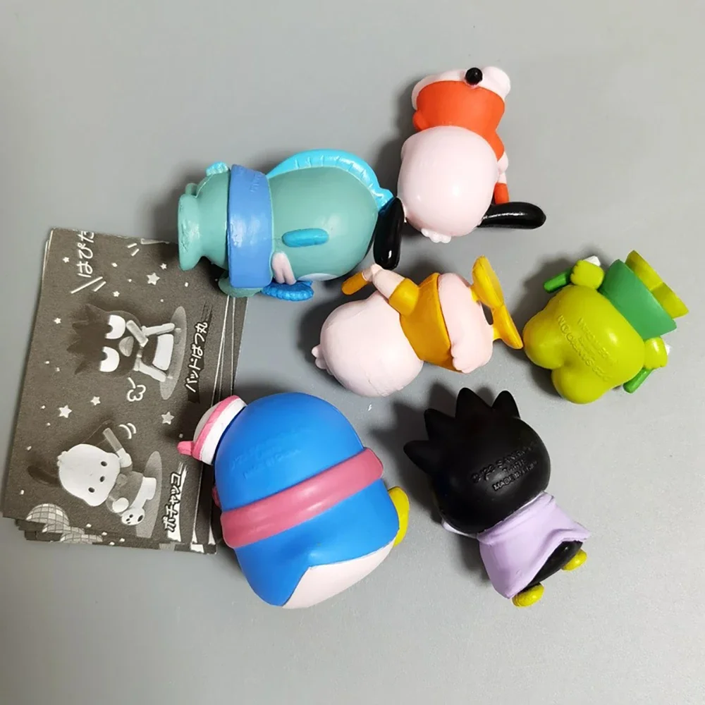 Sanrio 4Cm Pochacco Figure BadBadtz-maru KEROKERO KEROPPI Anime Kawaii słodka zabawka kolekcja materiałów pcv prezenty dla dzieci