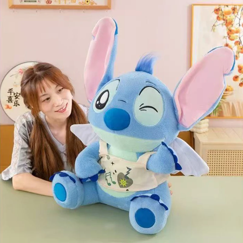 

Disney Cartoon Angel Stitch Plush Dolls Anime Toys Lilo and Stitch Angel Stich Plush Stuffed Toys Christmas Gifts for Kids