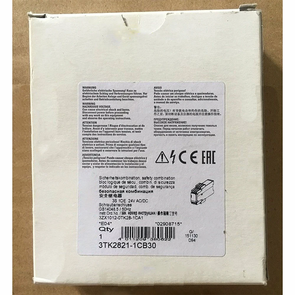 New for Siemens 3TK2821-1CB30 24V Safety Relay Module in Box