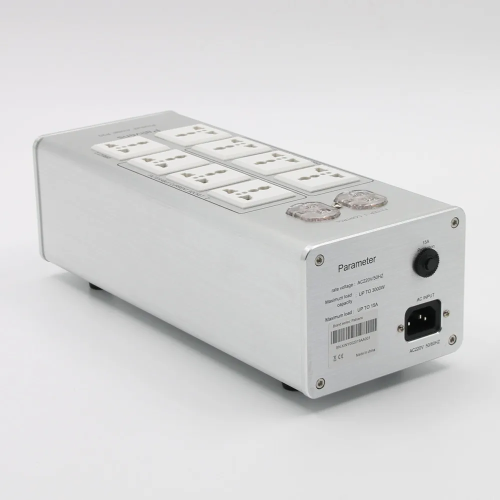 P20 HiFi Audio Power Filter Purification Socket Lightning Protection Power Strip