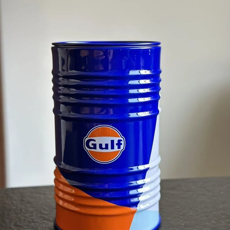 نموذج برميل زيت صغير بتروتشينا سينوبيك CNOOC خليجي لعبة صفيح مزخرفة للأطفال ديكور المنزل والحديقة #3