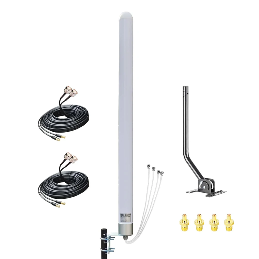 

Omni Directional MIMO 4x4 Antenna 5G WiFi Outdoor 4G LTE Antennas for T-Mobile N71 Cellular Hotspots Router Gateways,600-6000MHz