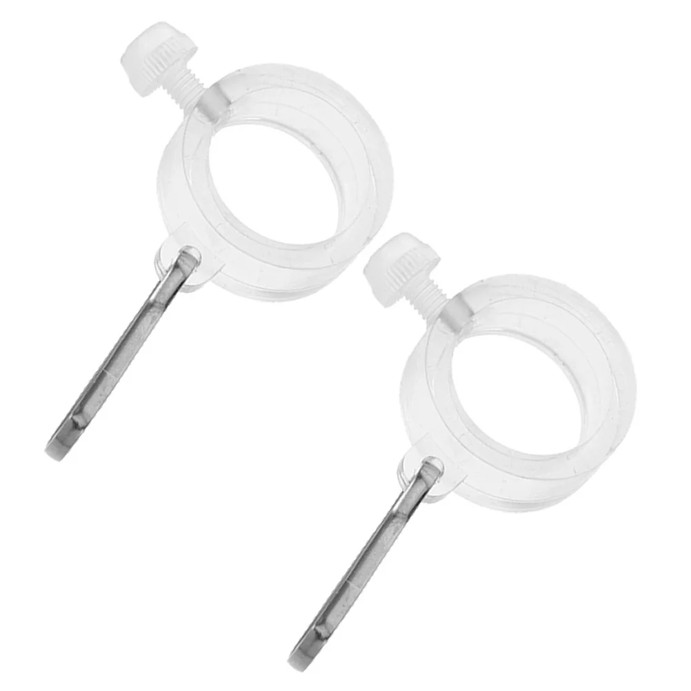 

2pcs Adjustable Flagpole Mounting Clips Anti Wrap Flag Pole Rings Hooks Outdoor Seasonal Team Flags Hardware Secure Locking