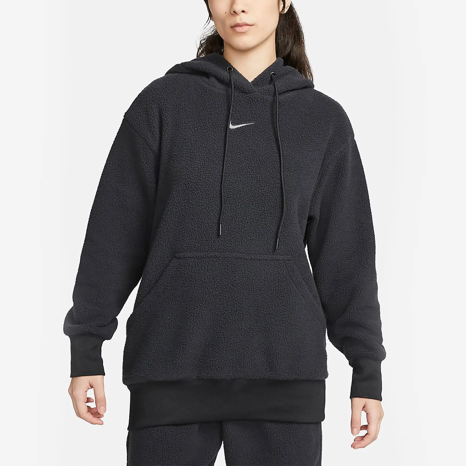 Nike genuine winter new women's sports and casual fleece hooded sweatshirt DQ6841-010