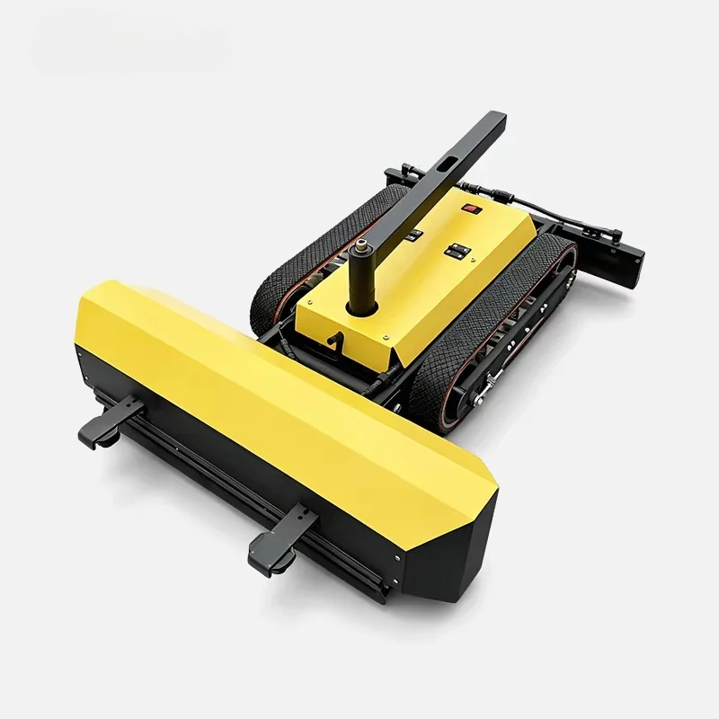 Remote Control Solar Panel Cleaning Robot Battery Power Single Brush Water Spray Window Glass PV Cleaning Machine