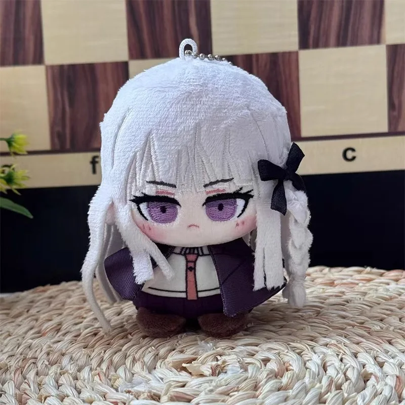 Anime jogo danganronpa3 kokichi oma kawaii cosplay algodão dango boneca chaveiro pingente plushie mini chaveiro brinquedo figuras fãs presente