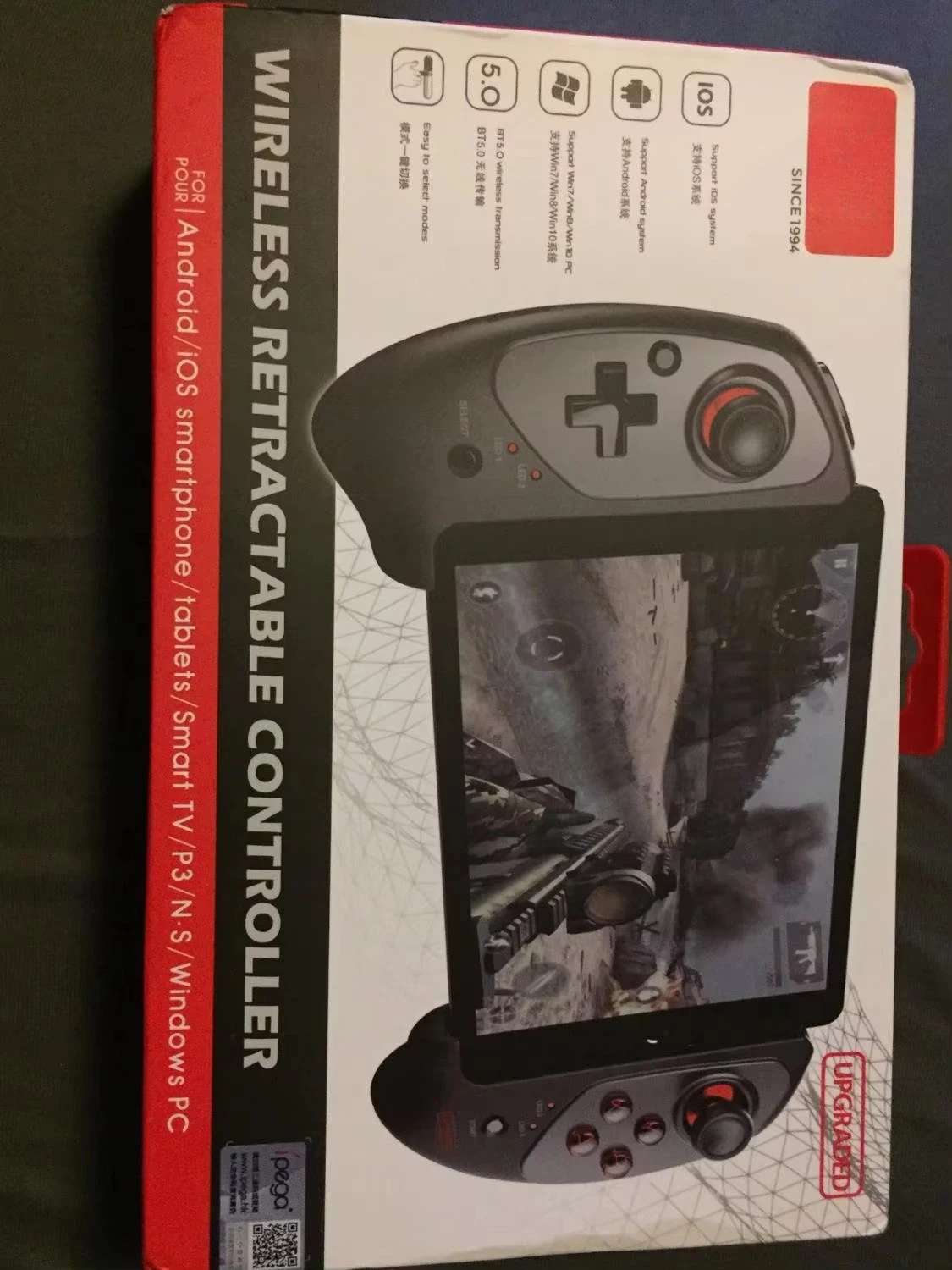 Upgraded Ipega 9083S Wireless Game Controller Bluetooth Gamepad for iOS / Android PG-9083S Telescopic Handle Pad