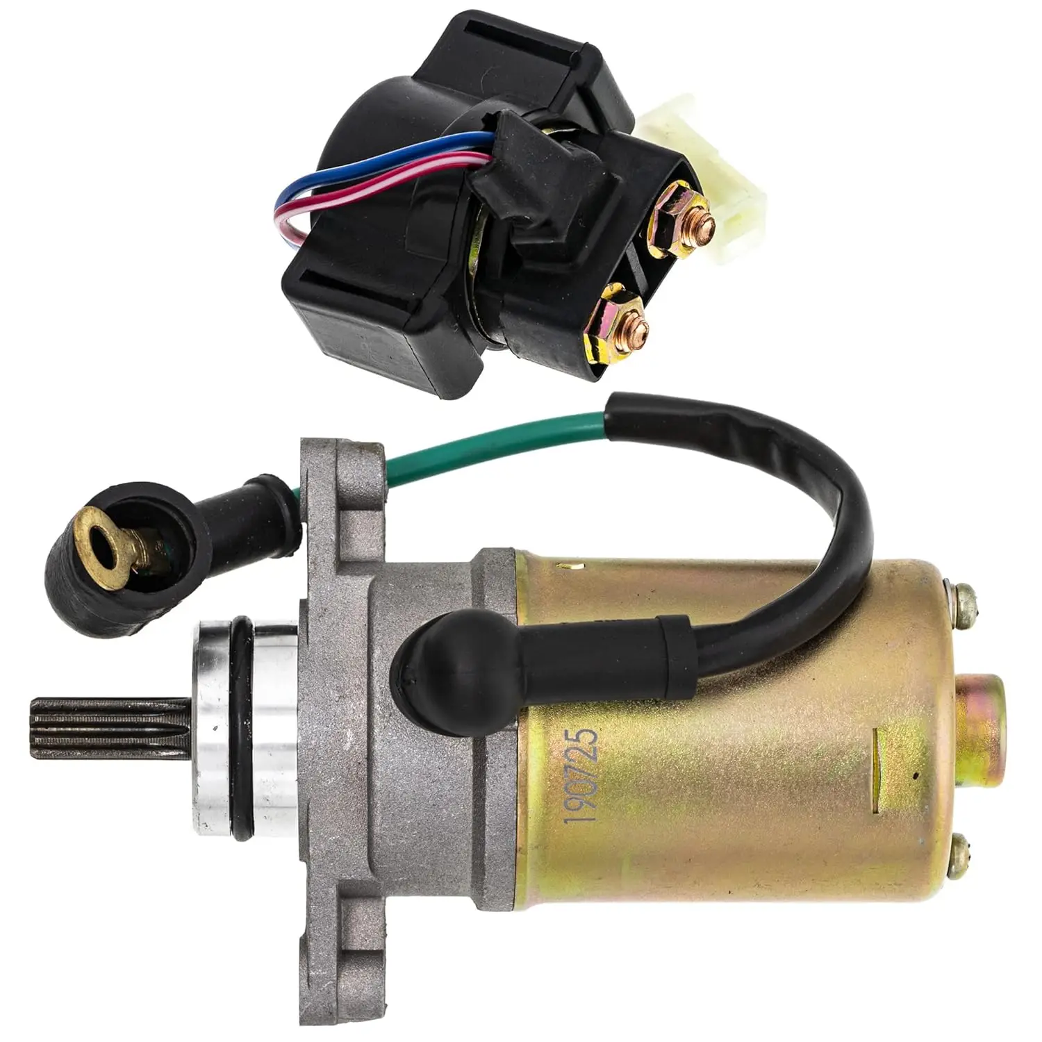 Starter Motor Solenoid Kit for Yamaha Raptor Badger 80 Champ 100 4KD-81940-00-00 55X-81800-51-00 ATV