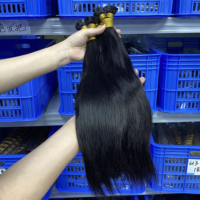 مستقيم مجعد طرف مسطح وصلة إطالة شعر طبيعي البرازيلي عذراء الشعر غريب مجعد قبل المستعبدين الكيراتين الانصهار K تلميح الشعر 100 جرام 100 قطعة