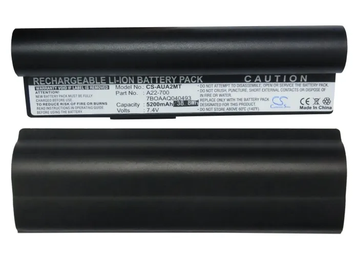 CS 5200mAh battery for Asus Eee PC 4G(512 RAM),Eee PC 701,Eee PC 701C,Eee PC 800,Eee PC 801,Eee PC 8G Linux,A22-701