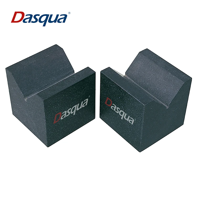 일치하는 쌍으로 제공되는 실린더 테스트용 화강암 V-블록 세트