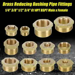 Brass Reducing Bushing Male to Female Adapter 1/4