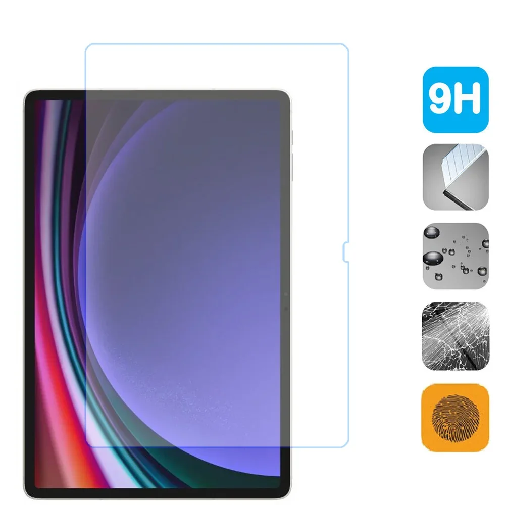 삼성 갤럭시 탭 S9 + S9 플러스용 강화 유리 2023 보호 필름, 12.4 태블릿 화면 보호기, 12.4 인치, 2 개