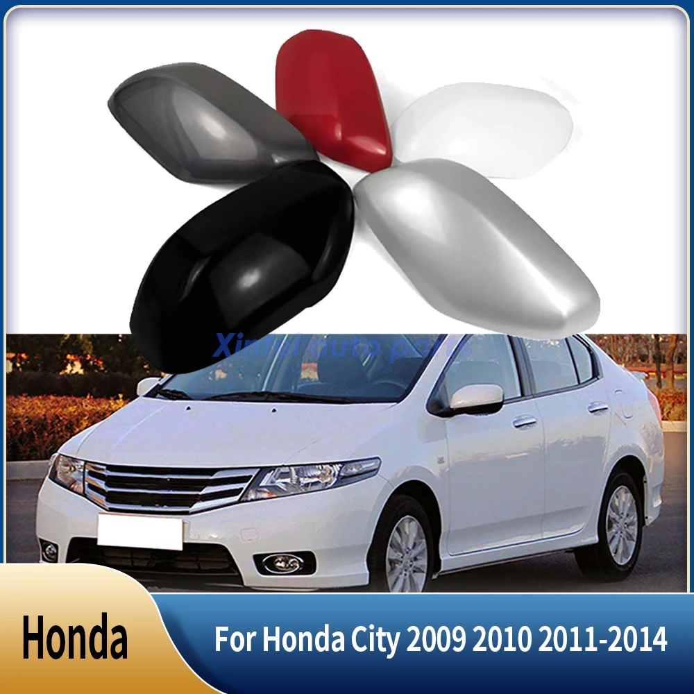 

Для Honda City 2009 2010 2011-2014 черный без светового отверстия крышка зеркала крыла автомобильные аксессуары крышка бокового зеркала заднего вида