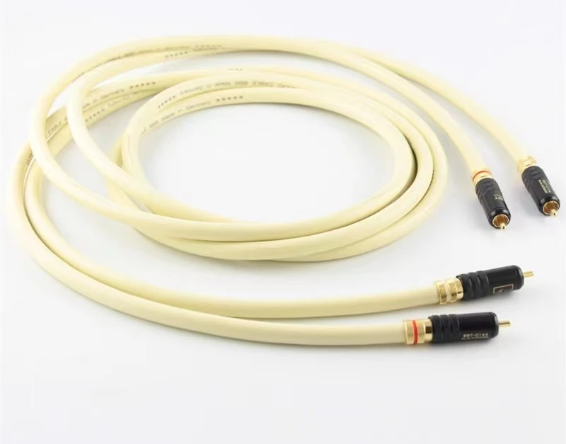 Original WBT 888 RCA Audio Cable high purity OFC HiFi Lotus Signal wire CD Amplifier Interconnect line made in Germany