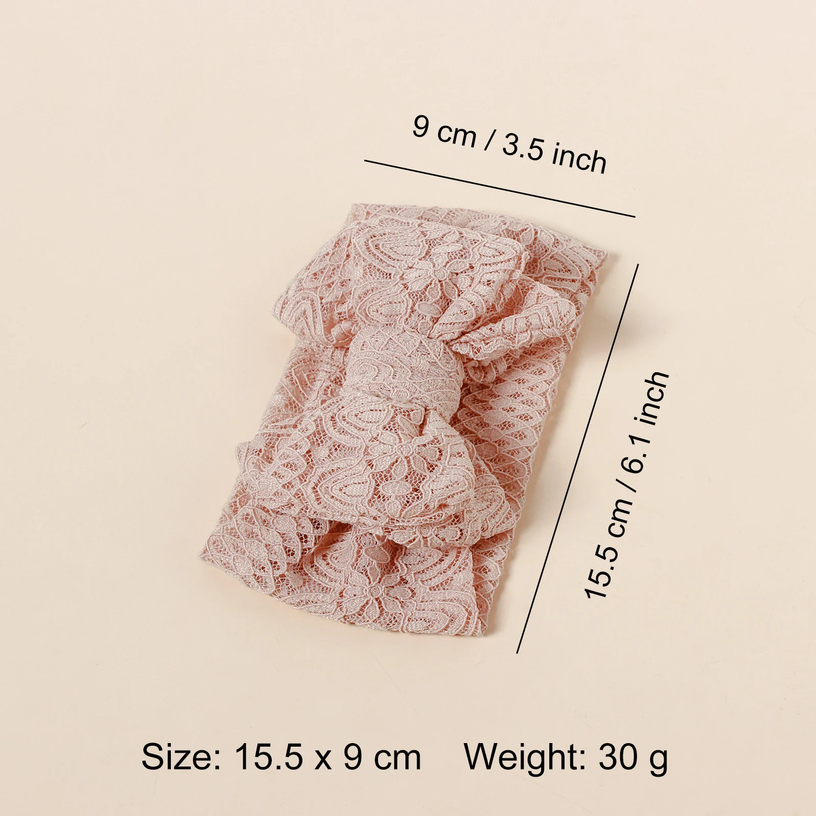 24 teil/los Neugeborenen Baby Spitze Bogen Stirnbänder, Gestickte Bogen Elastische Haarbänder Kinder Mädchen Turban Kopf Wraps Kinder Spitze Stirnbänder – Detail 6