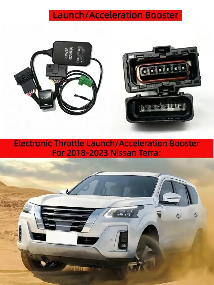 Electronic Throttle Controller Launch Acceleration Booster For 18–23 Nissan Terra  Resolves Acceleration lag When Starting.