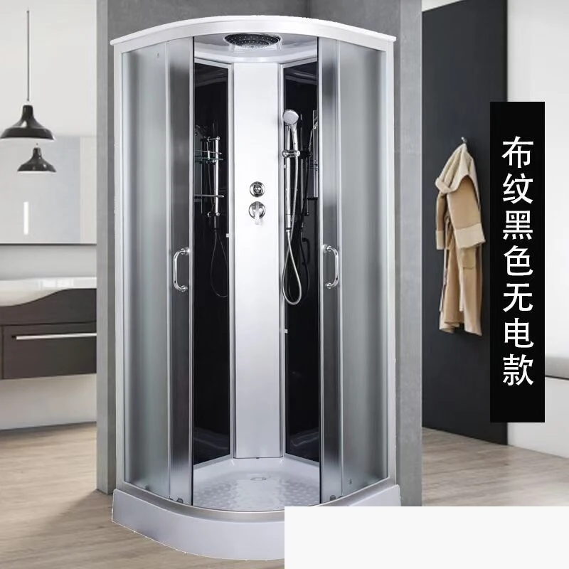 Integral shower room, bottom basin, base room, bathroom partition frame, bathing non-slip arc fan shape, simple bathing integrat