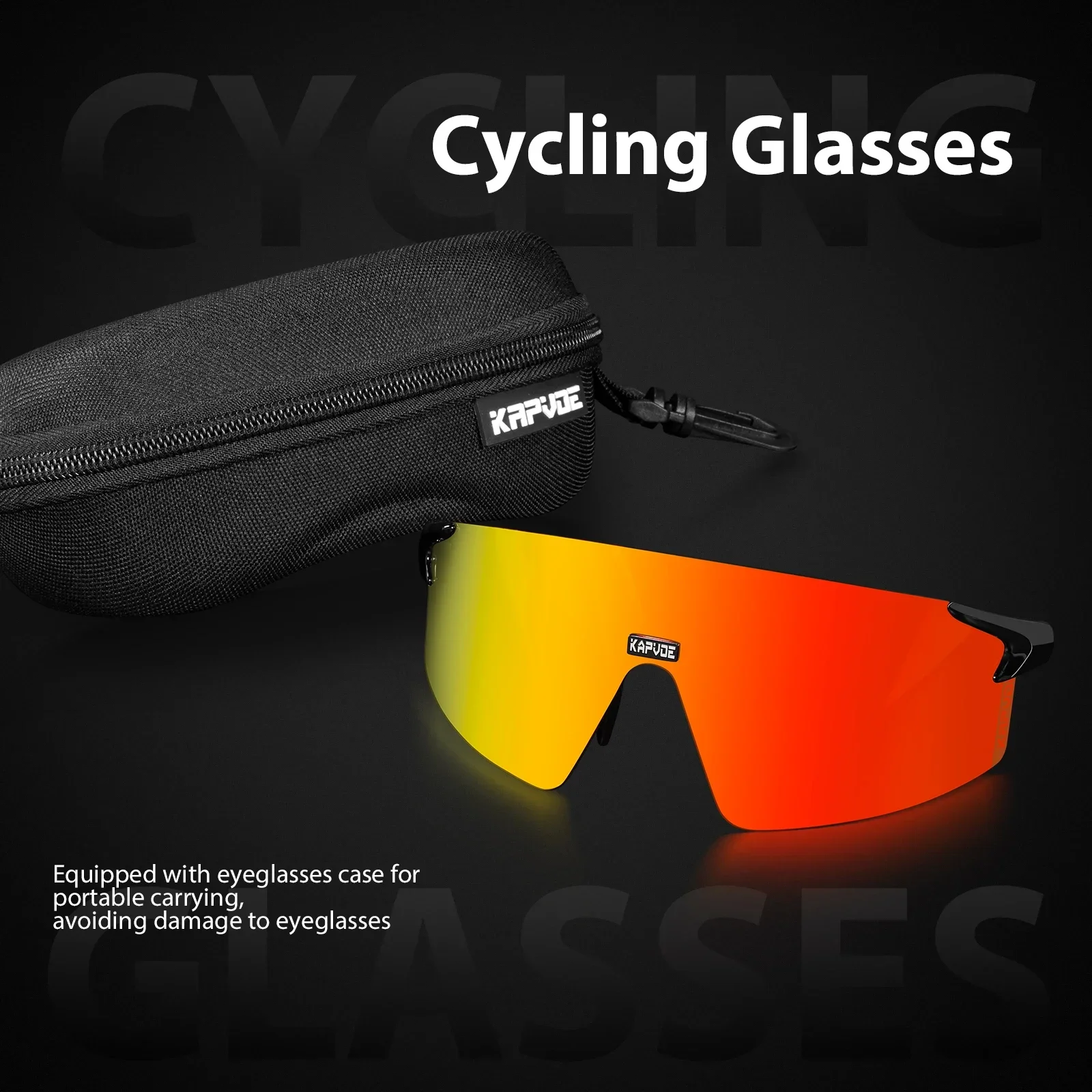 Kapvoe lunettes de cyclisme légères pour hommes Sports de plein air lunettes de soleil lunettes de vélo de montagne route vtt lunettes de vélo course UV400