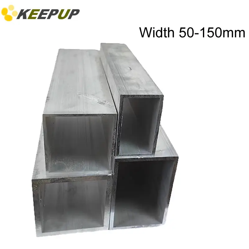 

6063 Aluminium square tube Rectangular pipe profile width 50 60 70 80 90 100 120 150mm length 25 50cm Wall thickness 1 1.5 2 3mm