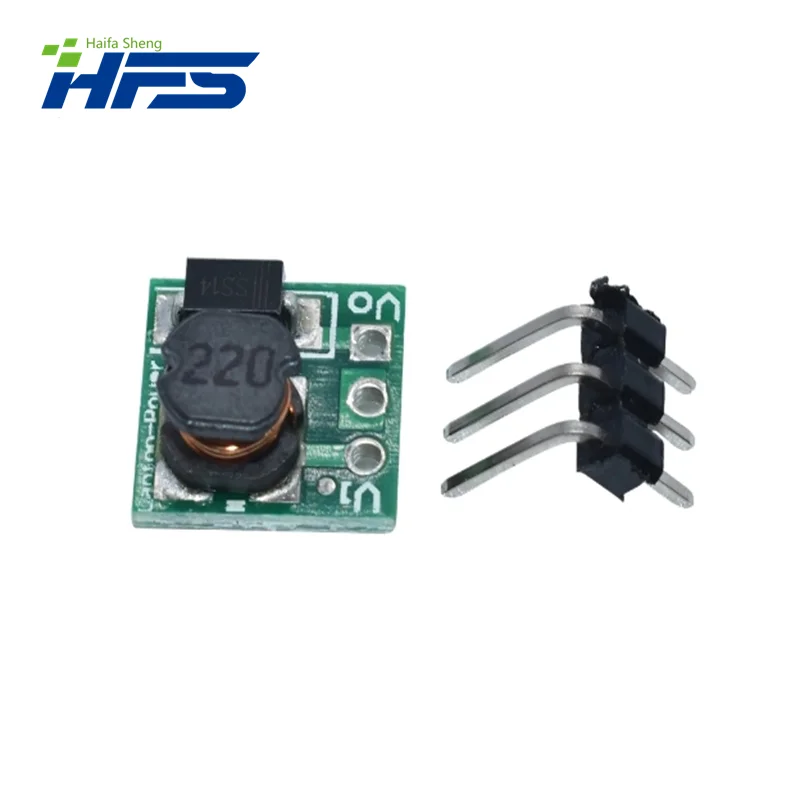 Placa Step-Up do conversor do impulso da tensão do módulo do poder, 0.9-5V a 5V, DC-DC, 1.5V, 1.8V, 2.5V, 3V, 3.3V, 3.7V, 4,2 V a 5V