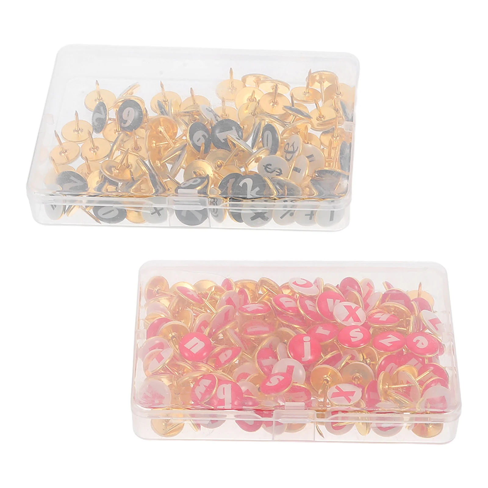 Punaises décoratives de l'alphabet avec chiffres, épingles de ponctuation pour enseignants et étudiants, tableau d'affichage en classe, 260 pièces