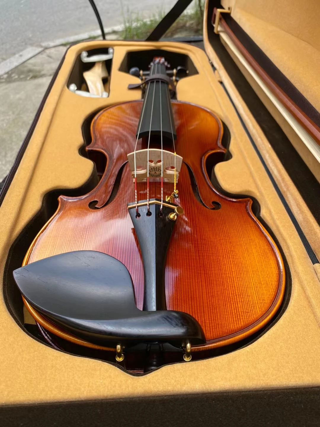 Strong tone! Violin 4/4 Stradivarius 1716 brown Italian Vintage Oil Varnish Professional musical instrument Violino free shippin