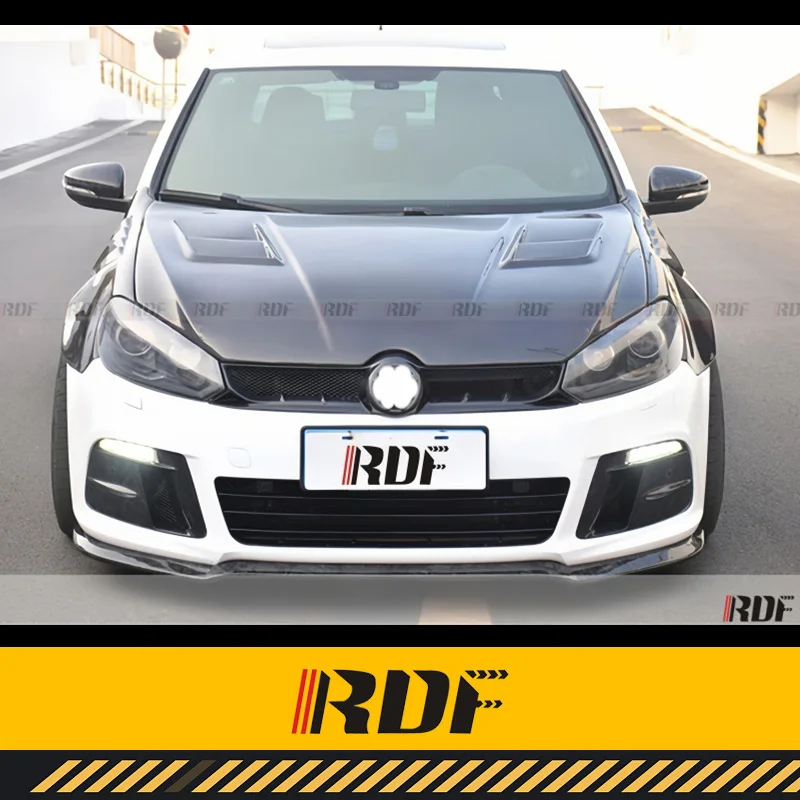 Suitable for  VW GOLF 6 GTI R20 R Volkswagen GOLF 6 GTI R20 R Carbon fiber ASPEC Hood MK6 Front Engine Hood Bonnet Air Vented In
