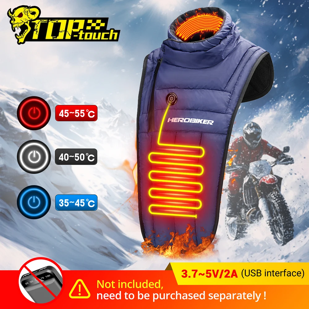 Winter Motorcycle Warm Neck Scarf Heated Warm Neck Windproof Outdoor Skiing Cold Proof Heating Scarf Snow Riding Warm Neck