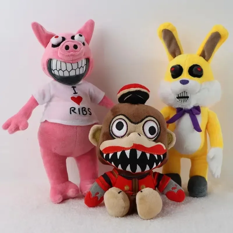 Game Dark Deception Plush Doll Toy Lucky Rabbit Mama Bear Dread Ducky Murder Monkey Stuffed Animal Plushie Kid Fan Birthday Gift